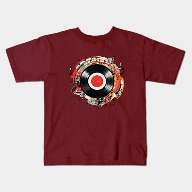 Music Kids T-Shirt by Urban Archeology Shop Gallery